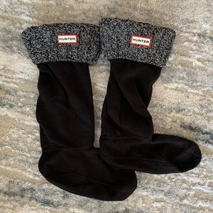 Hunter roped knit tall boot liner socks- size large (US W 8-10)